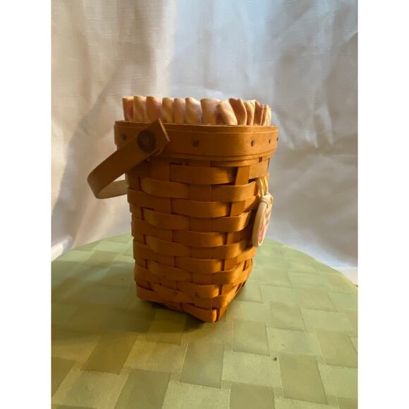 Longaberger Basket American Cancer Society 1998 Signed And Numbered Basket - Picture 10 of 16